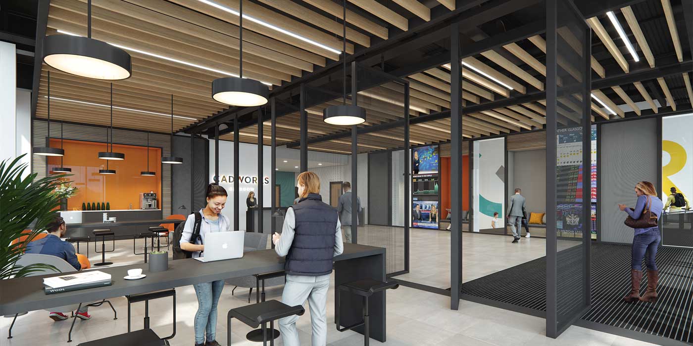 Reception View - Cadworks Glasgow