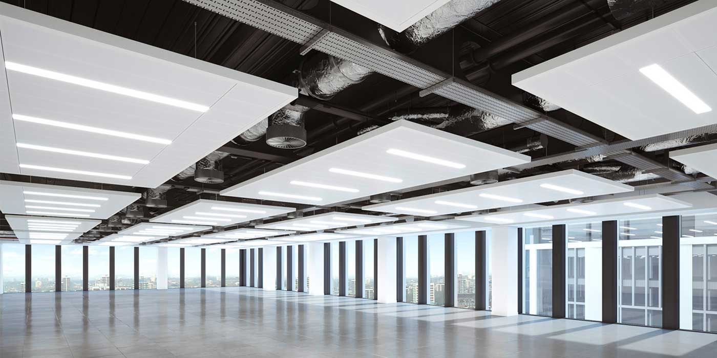 Office view - Exposed Celling -Cadworks Logo