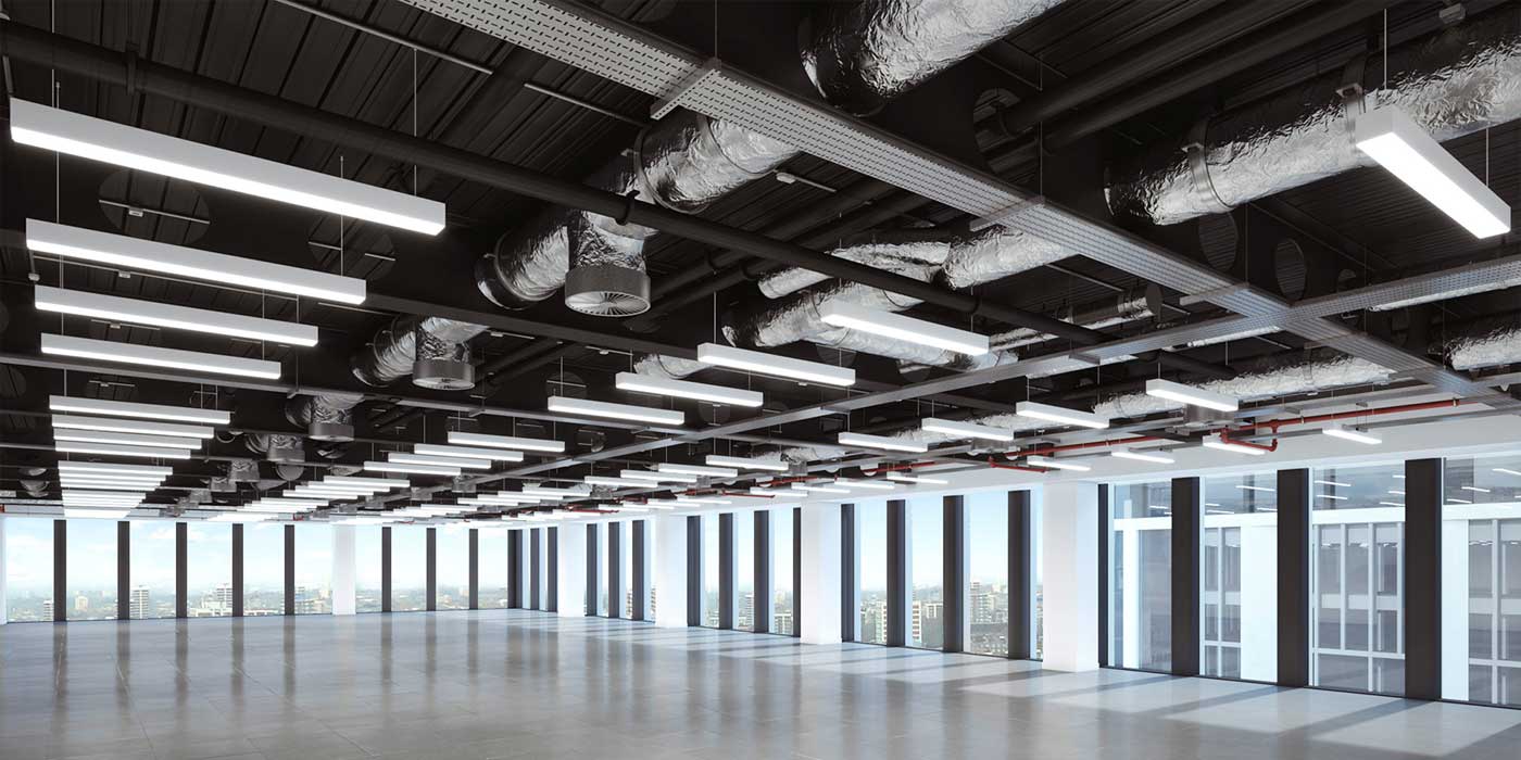 Office view - Raft Celling -Cadworks Logo